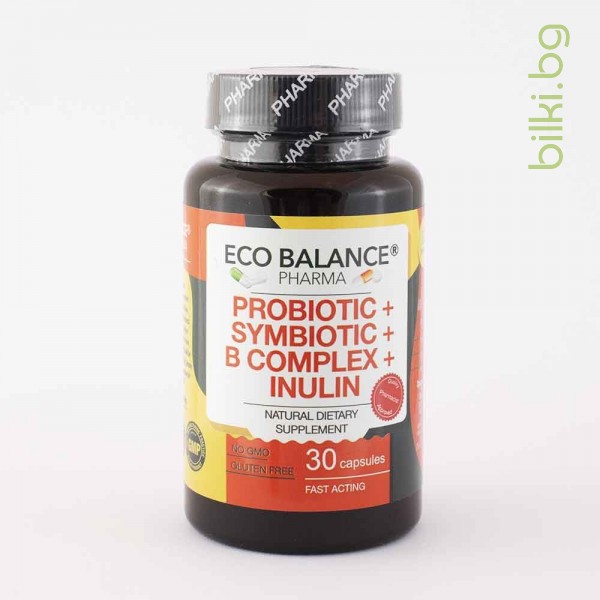 Пробиотик,Симбиотик, Eco Balance, 30 капсули