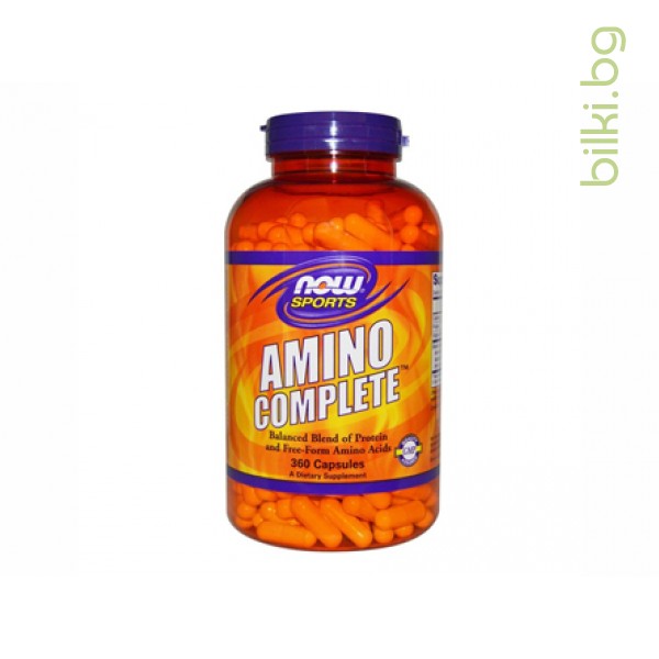 amino complete,now foods,капсули, 360,850 мг,аминокиселини действие