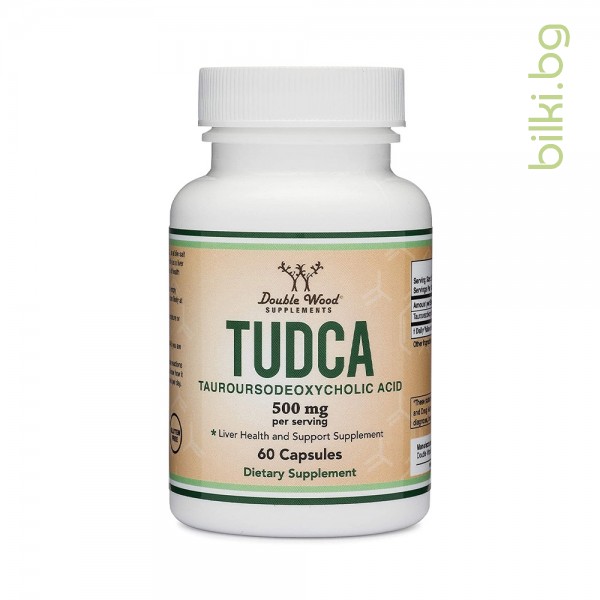TUDCA Тауроурсодезоксихолова киселина Double Wood 500 mg 60 капс