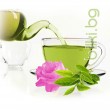 зелен чай, билков чай, зелен чай с розов цвят, зелен чай цена