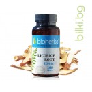 Сладник корен - при кашлица и бронхит, Bioherba, 320 мг, 100 капсули