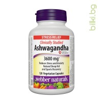 Ашваганда, Webber Naturals, 300 mg, 120 V капс.