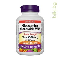 Глюкозамин, Хондроитин и МСМ, Webber Naturals, 1300 mg, 120 табл.