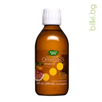 NutraSea+D Омега-3 - вкус грейпфрут и мандарина, Nature's Way, 1250 мг, 200 мл
