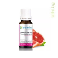 Етерично масло от Грейпфрут (Grapefruit oil), Bioherba, 10 мл