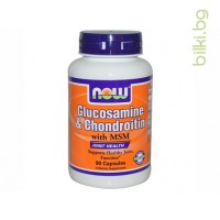 GLUCOSAMINE / CHONDROITIN / MSM, Now Foods, КАПСУЛИ 90