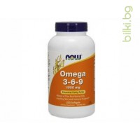 Omega 3-6-9, Now Foods, ДРАЖЕТА Х 250, 1000 мг