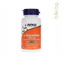 L-Carnitine, Now Foods, КАПСУЛИ Х 60, 500 мг