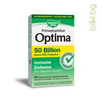 Примадофилус Оптима Immune Defense, Nature's Way, 50 млрд активни пробиотици х 30 вегетариански капсули