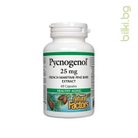 Пикногенол, Natural Factors, 25 mg, 60 капс.