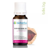 Етерично масло от Розово дърво (Bois de Rose oil), Bioherba, 10 мл