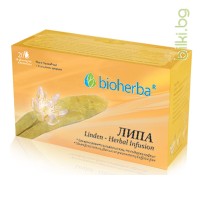 Чай Липа - при грип и простуда, Bioherba, 20 филтъра