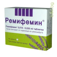 РЕМИФЕМИН 100 таб - при оплаквания в периода на климактериум и менопауза