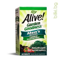 Alive Garden Goodness Мултивитамини за Мъже, 60 табл.