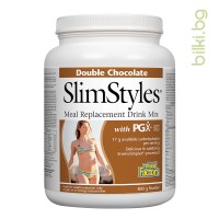 SlimStyles with PGX Double Chocolate, Natural Factors, 800 гр.