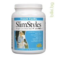 SlimStyles with PGX French Vanilla, Natural Factors, 800 гр.