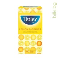 Чай Джинджифил и Лимон, Tetley, 20 филтъра