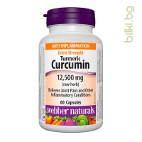 Куркумин Турмерик Супер Концентрат, Webber Naturals, 500 mg, 60 капс.