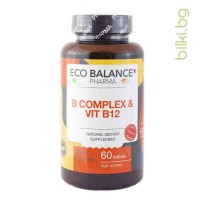 Витамин B комплекс и B12, Eco Balance, 60 таблетки
