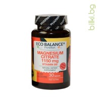 Магнезиев цитрат,витамин В6, Eco Balance, 30 таблетки