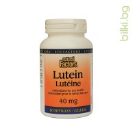 Лутеин, Natural Factors, 40 мг, 60 софтгел капсули