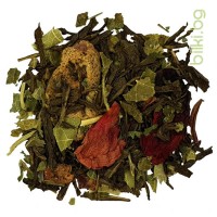 green tea, raspberry, veda, sencha, чай, зелен чай, сенча, китай, малини, смокини, натурален, ободряващ, тонизиращ, екзотичен, ароматен, веда, цена, производител, билки, bilki