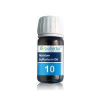Минерална сол 10 Natrium Sulfuricum D6 - Натриум сулфурикум, Bioherba, 100 mg, 230 табл.