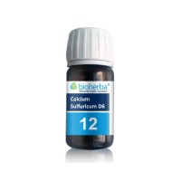 Минерална сол 12, Calcium Sulfuricum D6 - Калциум сулфурикум, Bioherba, 100 mg, 230 табл.