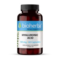 Хиалуронова киселина за стави и кожа, Bioherba, 50 мг, 60 капсули