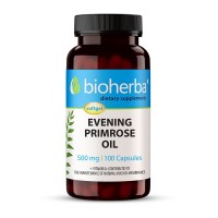 Вечерна иглика масло - при предменструален синдром, Bioherba, 500 мг, 100 софтгел капсули