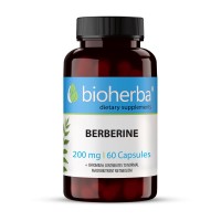Берберин - при висока кръвна захар, Bioherba, 200 мг, 60 капсули