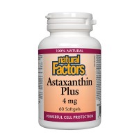 Астаксантин Плюс, Natural Factors, 4 mg, 60 софтгел капс.