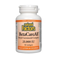 BetaCareAll, Natural Factors, 25000 IU, 90 капс.
