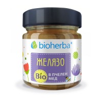 Желязо в Био Пчелен мед, Bioherba, 280 гр.