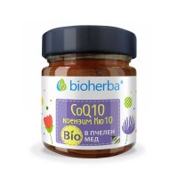 Коензим Q10 в Био Пчелен мед, Bioherba, 280 гр.