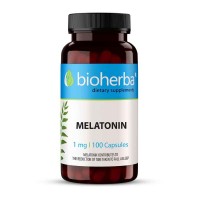 Мелатонин - при безсъние, Bioherba, 1 мг, 100 капс.