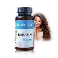 Кератин - за здрави коса, кожа и нокти, Bioherba, 50 мг, 60 капс.