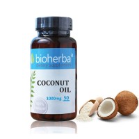 Кокосово масло, Bioherba, 1000 мг, 50 софтгел капс.