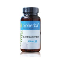 DL-Фенилаланин, Bioherba, 200 мг, 60 капсули