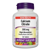 Калций цитрат, Webber Naturals, 300 mg, 120 табл.