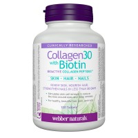 Collagen 30 Колаген + Биотин, Webber Naturals, 120 табл.