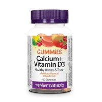 Калций + Витамин D3 Гъми, Webebr Naturals, 60 желирани табл.