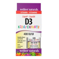 Витамин D3 за деца капки, Webber Naturals, 400 IU, 35 мл