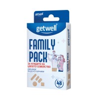 Пластири Family Pack, Getwell, 48 бр.