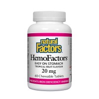 HemoFactors, Natural Factors, 20 mg, 60 дъвчащи табл.
