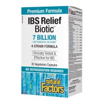 IBS Relief Biotic Мултипробиотик 7 млрд., Natural Factors, 30 V-капс.