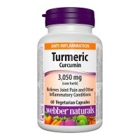 Куркума Турмерик, Webber Naturals, 600 mg, 60 V-капс.
