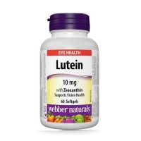 Лутеин 10 mg и Зеаксантин 500 mcg, Webber Naturals, 60 софтгел капс.