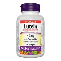 Лутеин 40 mg + Зеаксантин 7 mg, Webber Naturals, 60 софтгел капс.