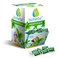 Бонбони Ментолки – Ментови бонбони за гърло, Bioherba, 100 бр.